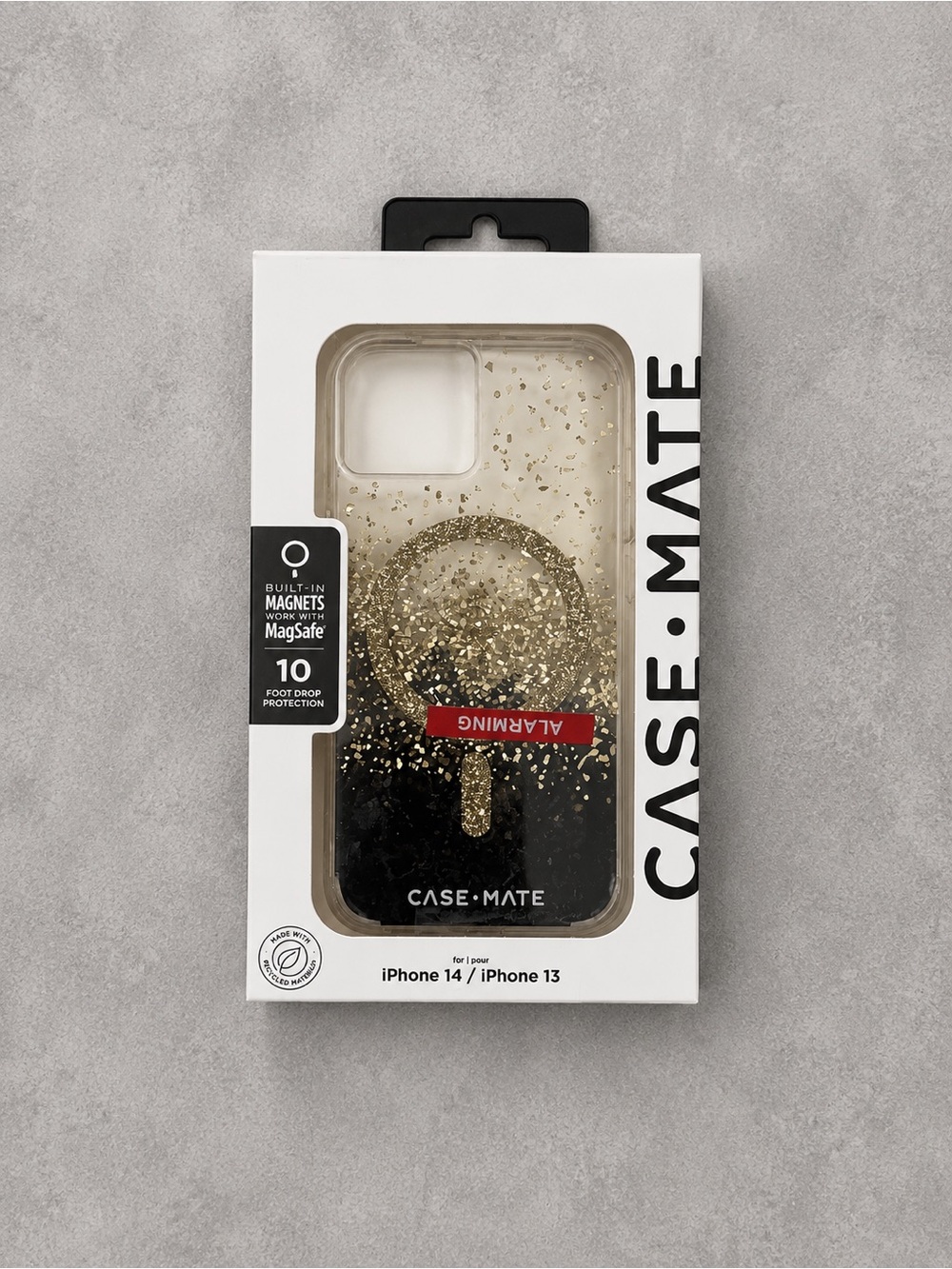 Case-Mate MagSafe Karat Oynx Case For iPhone 13 & iPhone 14 - Sparkle Case